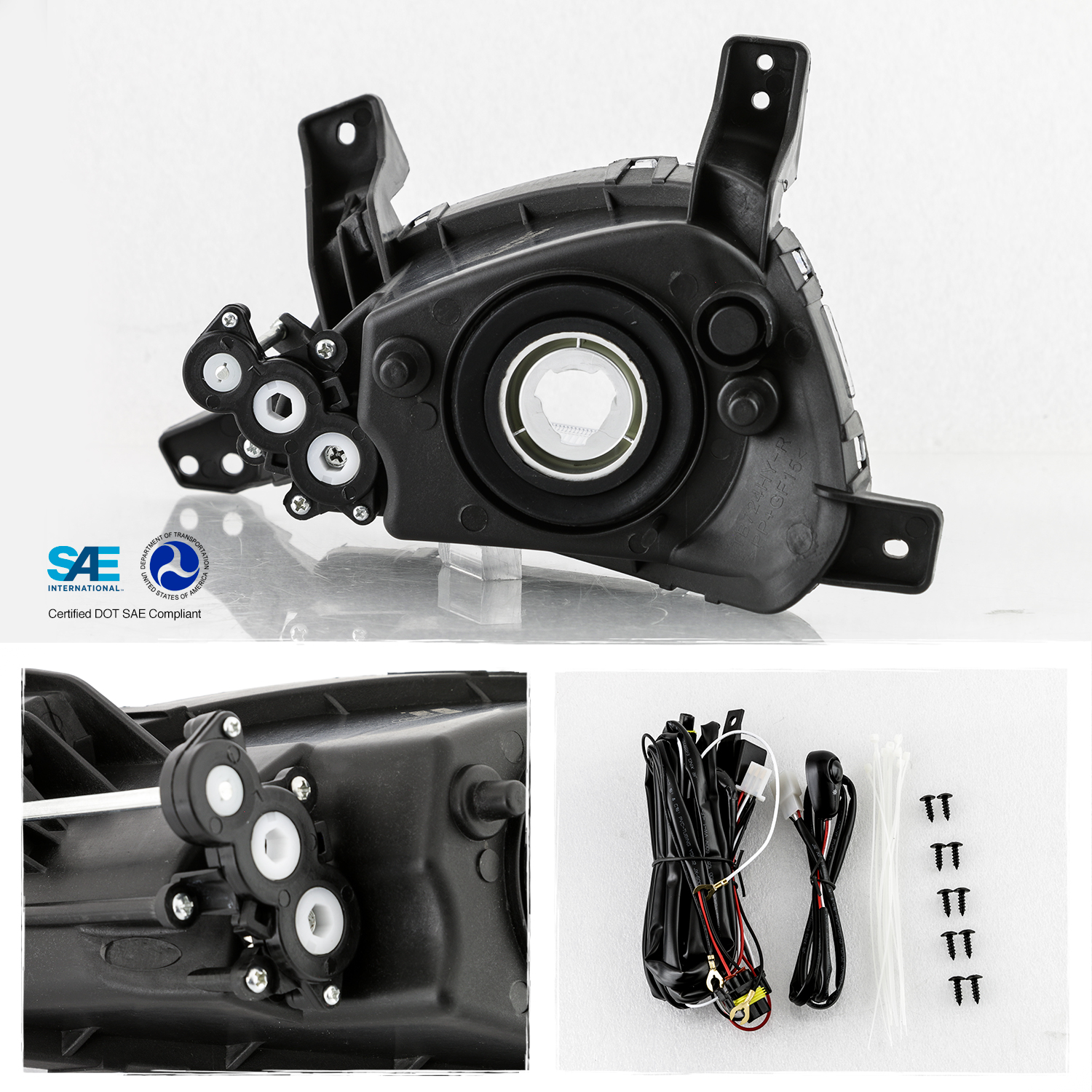 For 2016-2018 Tucson Bumper Fog Lights Lamp w/Cover Trim LH+RH Pair | eBay